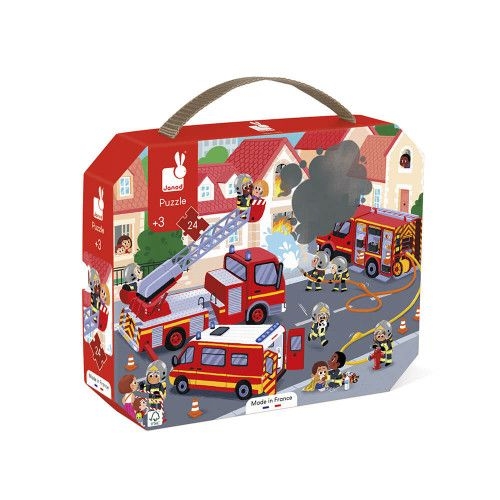 [JURATOYS-J02605] Puzzle pompiers -24 pcs