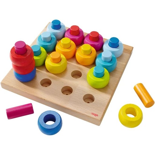 [HABA-1002202001] enficher - anneaux multicolores