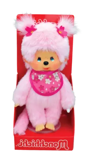 [Gebr. Simon-242894] monchhichi - fille fleur de cerisier rose 20cm