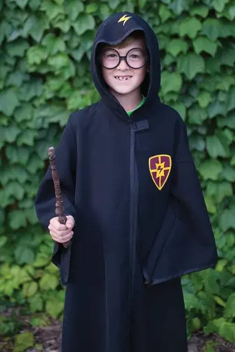 [Great Pretenders-62195] Déguisement - Cape harry potter - lunettes 5-6 ans