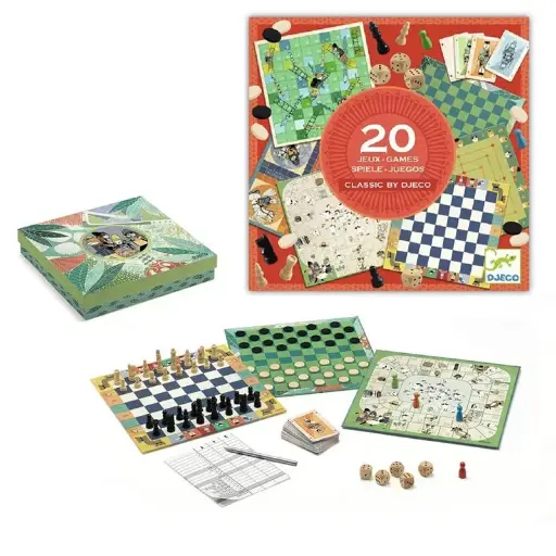 [Djeco-DJ05219] Classic box - 20 jeux