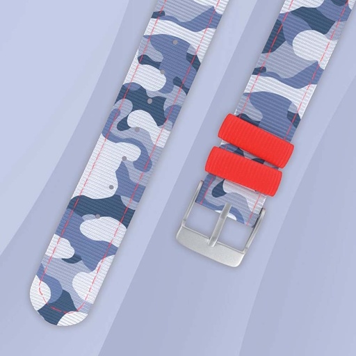 twistiti - bracelet montre camouflage bleu