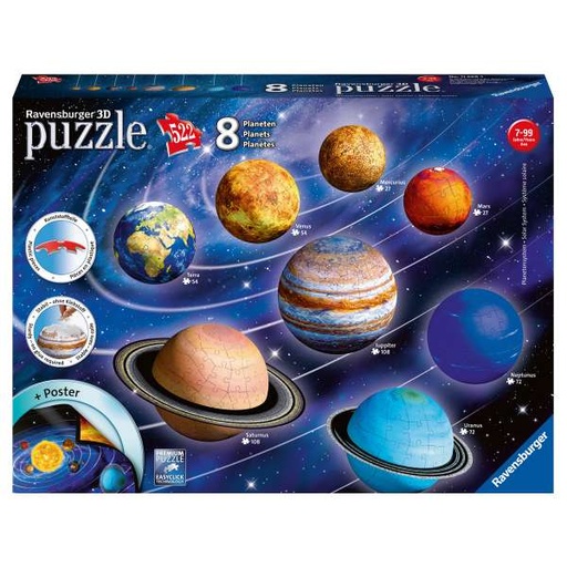 [RAVENSBURGER-116683] puzzle 3d - systeme solaire
