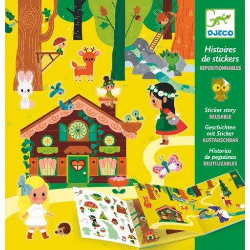 [Djeco-dj08956] histoire de stickers - foret magique