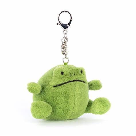 [Jellycat-Rr4bcfn] Porte clé ricky rain grenouille