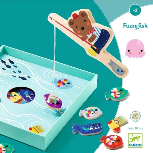 [Djeco-DJ01613] Jeu éducatif en bois - Fuzzyfish