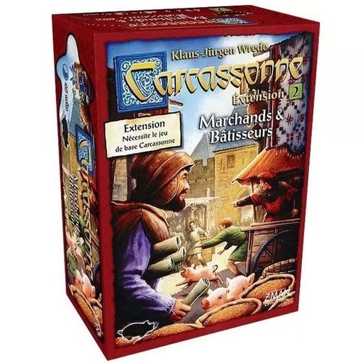[Asmodee-70349] Carcassonne - ext 2 Marchands & Bâtisseurs