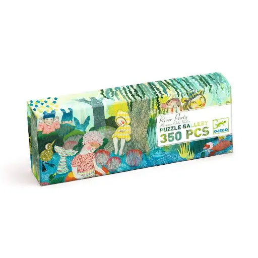 [Djeco-dj07618] Puzzle Gallery 350 pcs - River Party