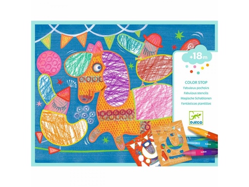 [Djeco-DJ08989] Bricolage Fabuleux pochoirs Color stop
