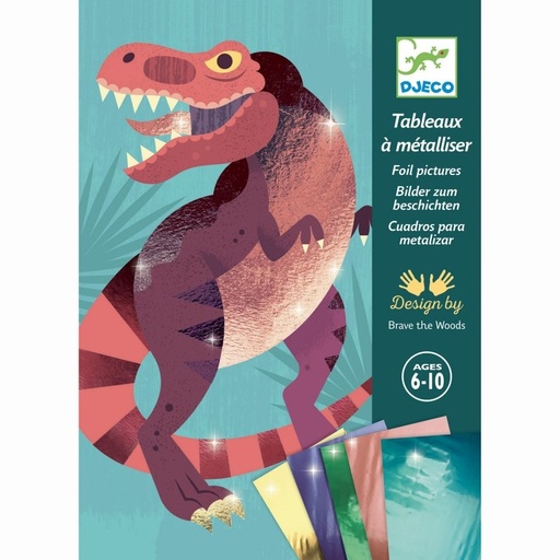 [Djeco-dj09518] tableau a metalliser - jurassic