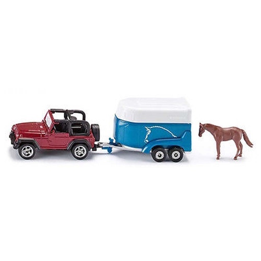 [SIKU-1651] 1651 - Jeep avec remorque a chevaux