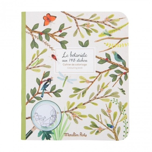 [Moulin Roty-712606] Le jardin du moulin - Cahier de coloriage et stickers botaniste