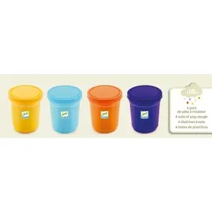 [Djeco-dj09027] bricolage - pate a modeler - 4 pots - nature