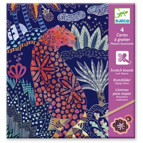 [Djeco-dj09728] Cartes à gratter - nature luxuriante