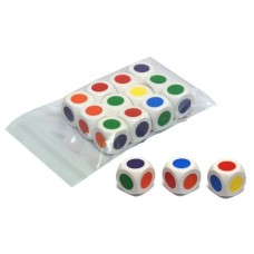 [HOT Sports-737030] dé* faces couleurs 30 mm (pièce)
