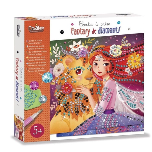 [CREALIGN-CL214] Cartes à créer - Fantasy de diamants