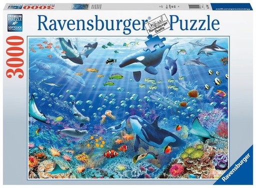[Ravensburger-174447] Puzzle 3000 pièces - Un monde sous-marin coloré