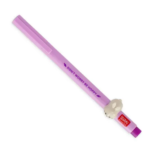 [Legami-CPPKIT9] Stylo à encre gel lovely friends violet - lapin