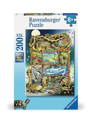 [RAVENSBURGER-8668] Puzzle 200 pcs - L'étagère à reptiles
