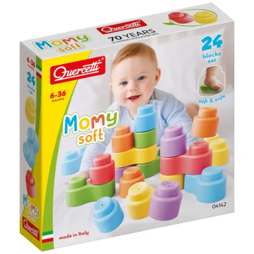 [trousselier-04142] Quercetti - Momy Soft 24 pcs 