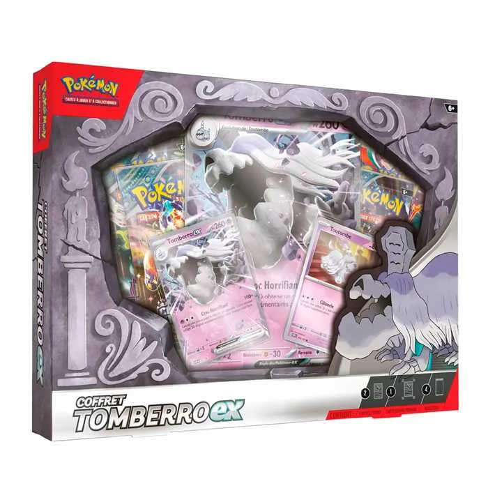 [Asmodee-POK29055884] Pokemon - Coffret Collection Tomberro-Ex (4 boosters) - 2024/10