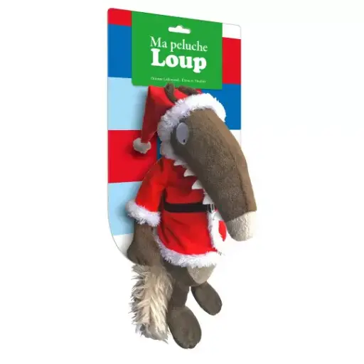 [9782733863725] Ma peluche loup habillée - Noël