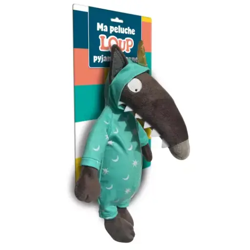 [9791039529518] Ma peluche loup habillée - Pyjama licorne