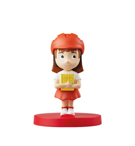 [faba-fff15501] faba figurine - sophie et le vélo magique