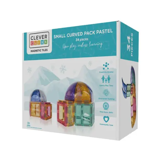 [KOOS-CC-1025] Small curved pack pastel - 34 pièces 