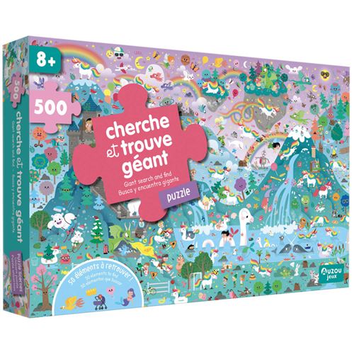 [9791039519854] Auzou - Puzzle enfant cherche et trouve géant 500 pièces