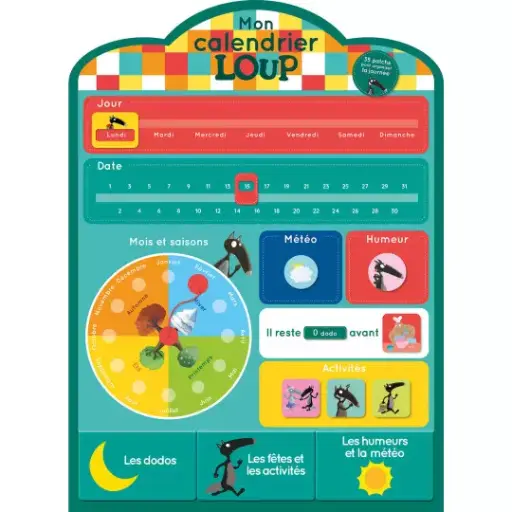 [9791039542456] Mon premier calendrier en tissu Loup