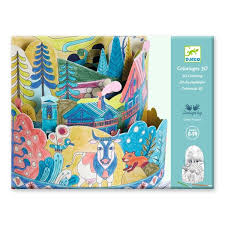 [3070900087439] COLORIAGE DIORAMA - Au sommet...du monde