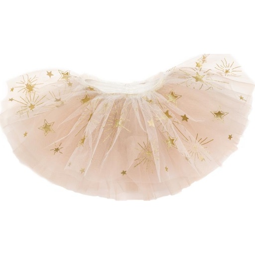 [Greatpretenders-46710] Tutu étoiles blanc/doré 4/6 ans