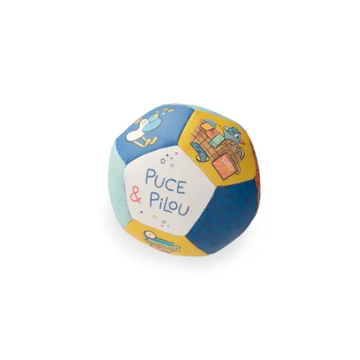 [Moulin Roty-684050] Puce & Pilou - Ballon souple 10cm