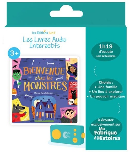 [LUNII-ALBR14113] Lunii  - Livre audio Bienvenue chez les monstres 
