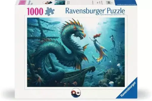 [ravensburger-120014348] 120014348 - Puzzle 1000p -  Dragons Sirène Tortue