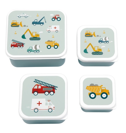 [Manchild-AL02903] Set de boîtes à collations : Véhicules 