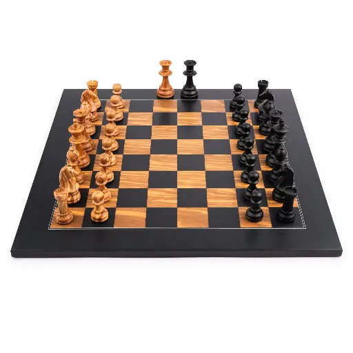[Ferrer-S113950+P113995] Jeu d'échecs Olive de luxe