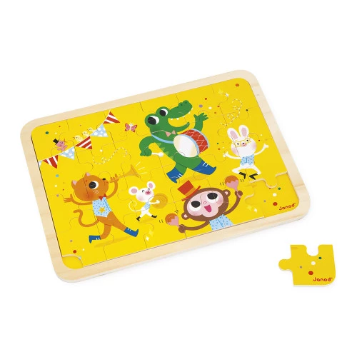 [JURATOYS-j07125] Puzzle en bois 24 pcs - C'est la fête 