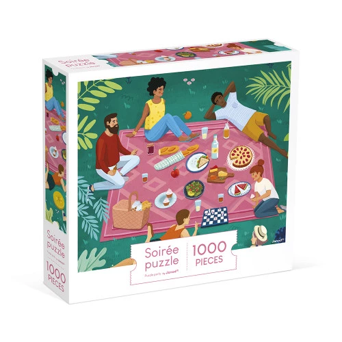 [juratoys-02496] Puzzle 1000 pièces - Pique-nique entre amis 