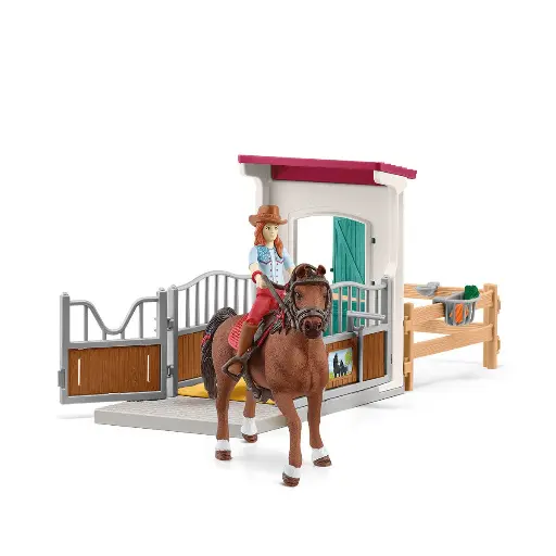 [Schleich-42710] Schleich - Horse club box pour chevaux avec Hannah et Cayenne
