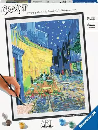 [RAVENSBURGER-235193] Creart - Vincent Van Gogh Cafe terrace at night