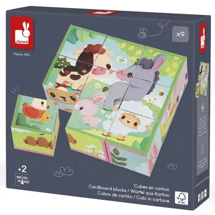 [JURATOYS - J03329] Janod - Cubes en carton
