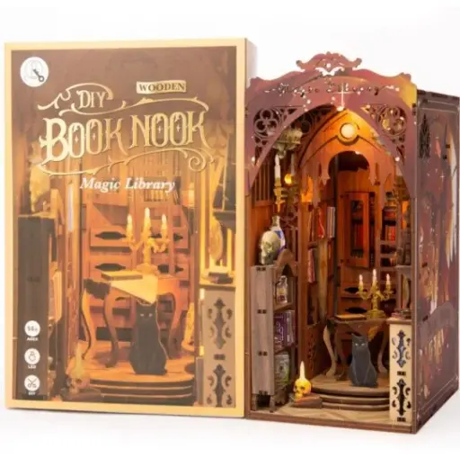 [Ugears-WC160] BookNook 3D - Bibliothèque magique