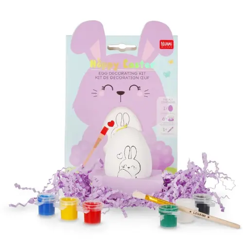 [Legami-EAE0001] Kit de Décoration Œuf de Pâques - Hoppy Easter