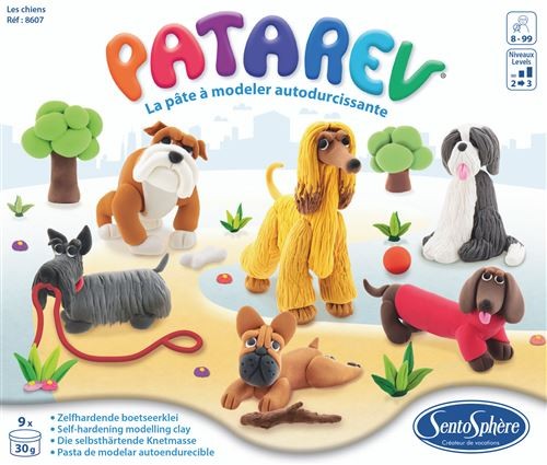 [asmodee-328607] Patarev - Pâte à modeler / Chiens 