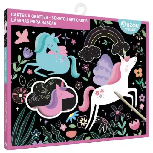 [9791039555395] Cartes à gratter licornes