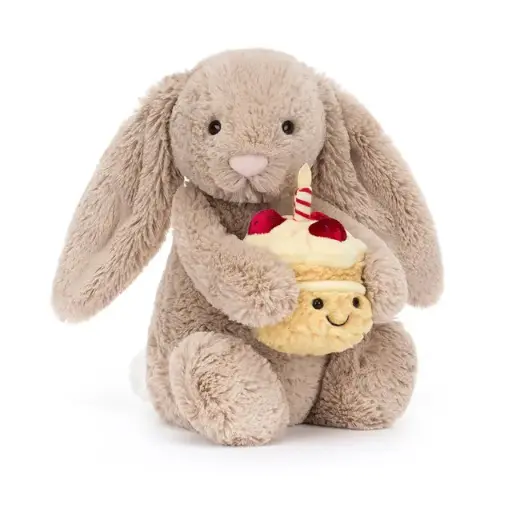 [JELLYCAT-BAS3BEBB] Bashful beige bunny 'Birthday'