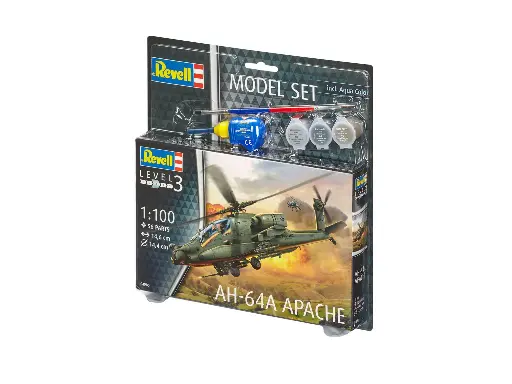 [Revell-64985] Maquette AH-64A Apache 1:100 Model Set