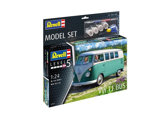 [Revell-67675] Maquette Volkswagen T1 Bus Model Set (1:24 Scale)